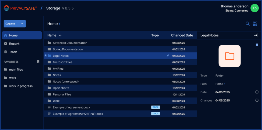 Beta Release of PrivacySafe Enterprise Storage